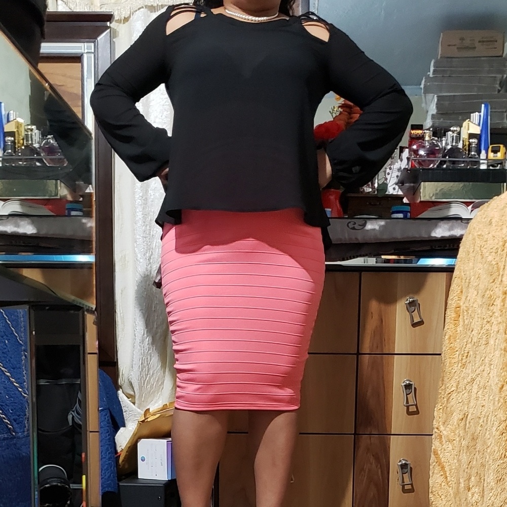 two piece  I JOAH Orange skirts midi size Medium